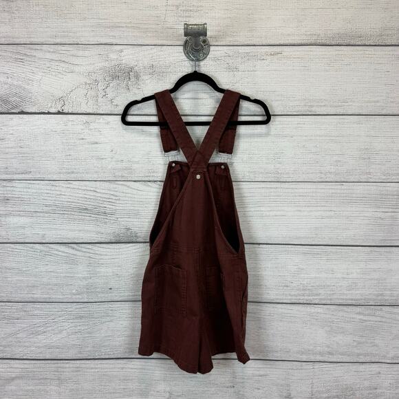 Roxy Women's Brown Cotton Summer Short Overalls Size Small - Picture 6 of 8